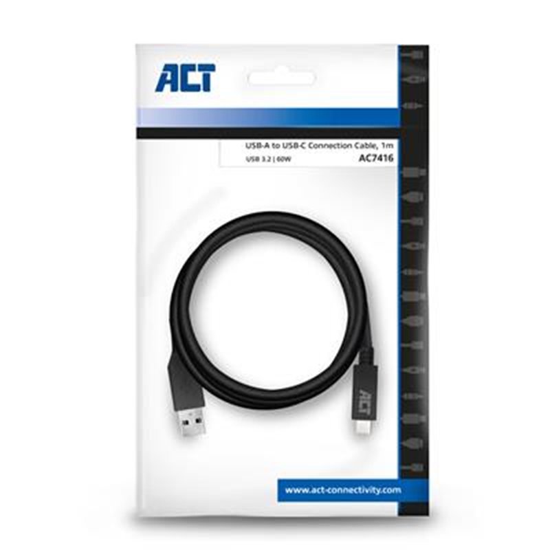 ACT | USB-A to USB-C Connection Cable, 1m