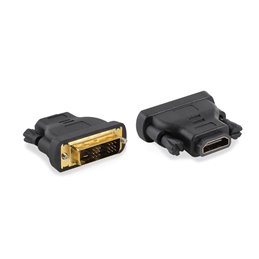 ACT DVI-D naar HDMI verloopadapter, 1x DVI-D male, 1x HDMI A female, Zip Bag