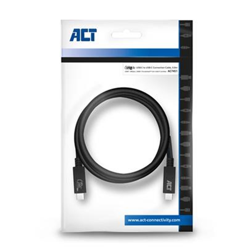 ACT | USB-C to USB-C Connection Cable, 0.8m