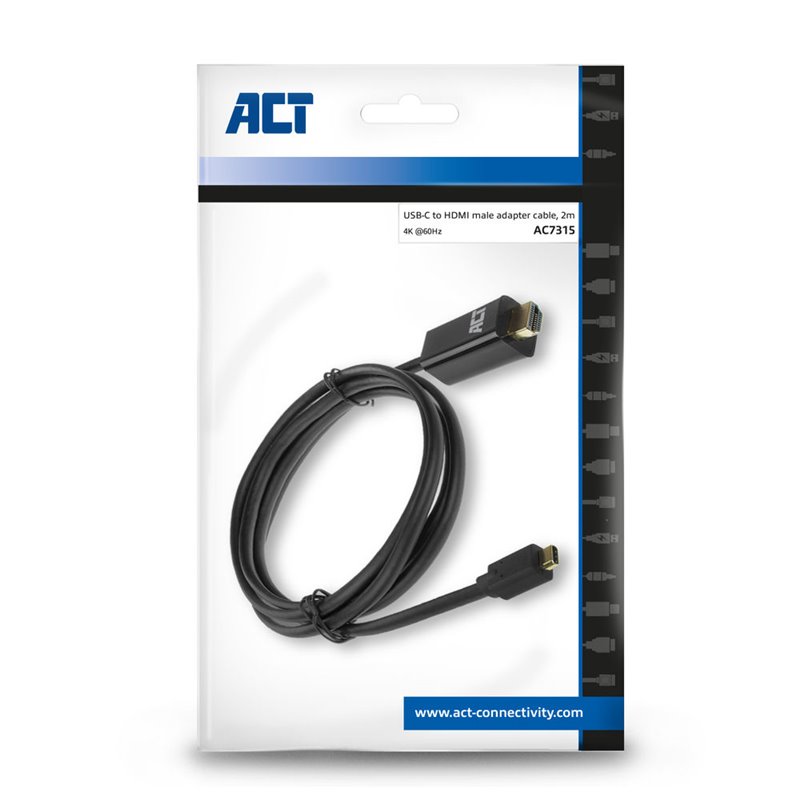 ACT USB-C naar HDMI kabel 2 meter