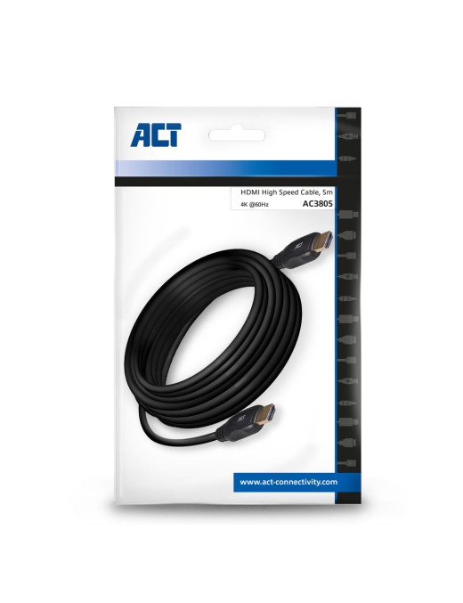 ACT 5 meter HDMI High Speed video kabel v1.4 HDMI-A male - HDMI-A male