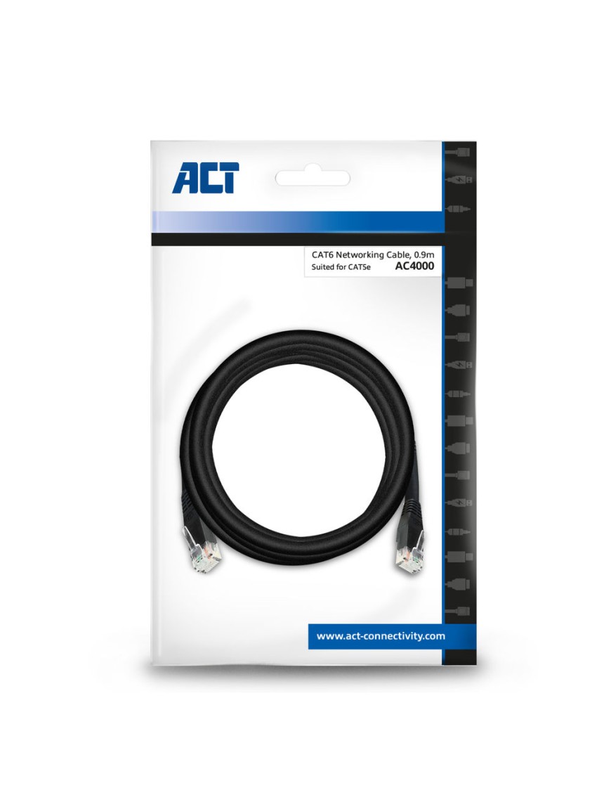 ACT | CAT6 Networking Cable,0.9m