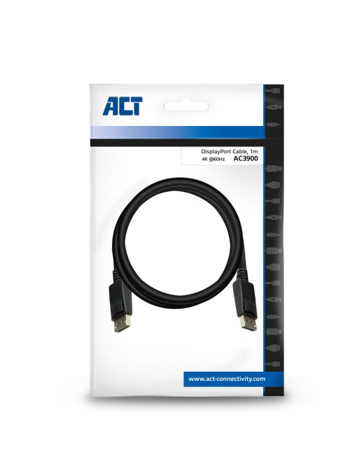 ACT 1 meter DisplayPort kabel male - male