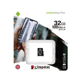 Kingston Technology 32GB Micro SDkaart 100MB/S Class 10