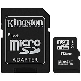 Kingston Tehnology 16GB micro SDkaart Class 4