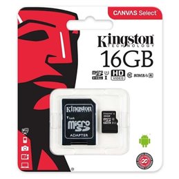 Kingston Tehnology 16GB micro SDkaart Class 4