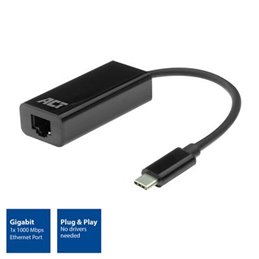 ACT | USB-C Gigabit Networking Adapter, 15cm