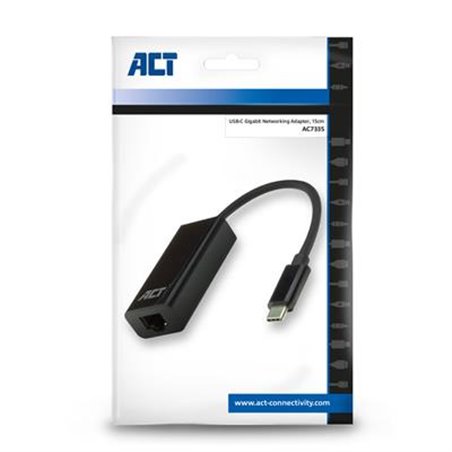 ACT | USB-C Gigabit Networking Adapter, 15cm