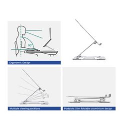 ACT AC8135 notebookstandaard Grijs 39,6 cm (15.6")