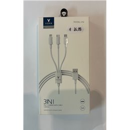 Vonk | 3in1 Fast Charge Data Cable | 200mm