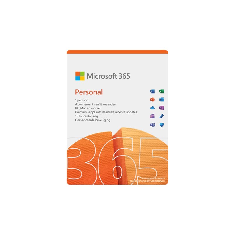 Microsoft Office 365 Personal 1 PC 1 Jaar