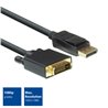 ACT DisplayPort naar DVI male aansluitkabel, Zip Bag