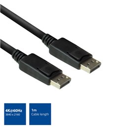 ACT 1 meter DisplayPort kabel male - male