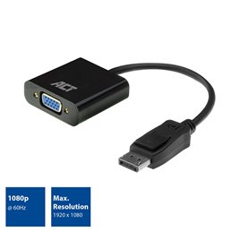 ACT | DisplayPort male to VGA female adapter, 15cm