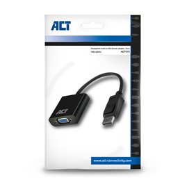 ACT | DisplayPort male to VGA female adapter, 15cm