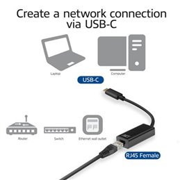 ACT | USB-C Gigabit Networking Adapter, 15cm