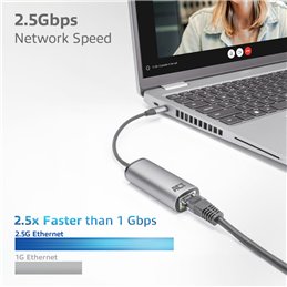 ACT USB-C naar 2,5 Gigabit ethernet adapter