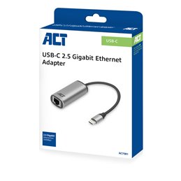 ACT USB-C naar 2,5 Gigabit ethernet adapter