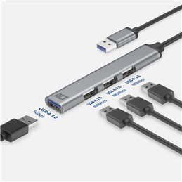 ACT USB-A hub, 3x USB-A 2.0 en 1x USB-A 3.0