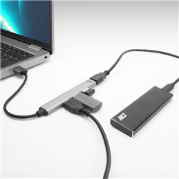 ACT USB-A hub, 3x USB-A 2.0 en 1x USB-A 3.0