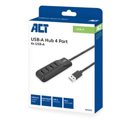 ACT USB-A hub 3.0, 4 poorts USB-A