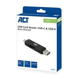 ACT USB-C/USB-A 3.0 card reader