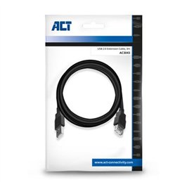 ACT USB 2.0 verlengkabel A male - A female 3 meter