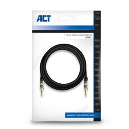 ACT 3 meter High Quality stereo audio aansluitkabel 3,5 mm stereo jack male - male