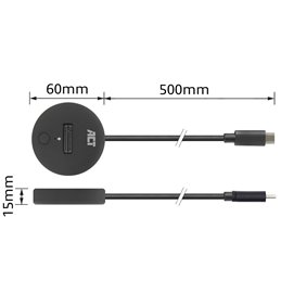 ACT M.2 NVMe/PCIe SSD dockingstation, USB-C 3.2 Gen2