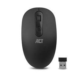 ACT Draadloze muis, USB nano ontvanger, 1200 dpi, zwart