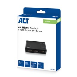 ACT 4K HDMI Switch 3x1