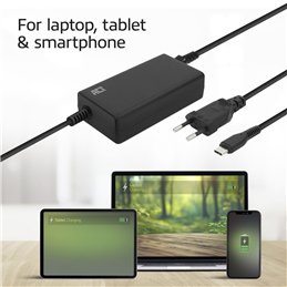 ACT USB-C laptoplader met Power Delivery profielen 65W